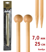 Спицы прямые,бамбук, №5,5-8 мм, 25см,35 см